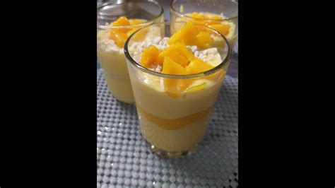 Mango Mousse Easy Dessert 10 Minute Recipe Youtube