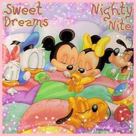 Good Night Baby Disney Characters Mickey Mouse Minnie Mouse Pictures