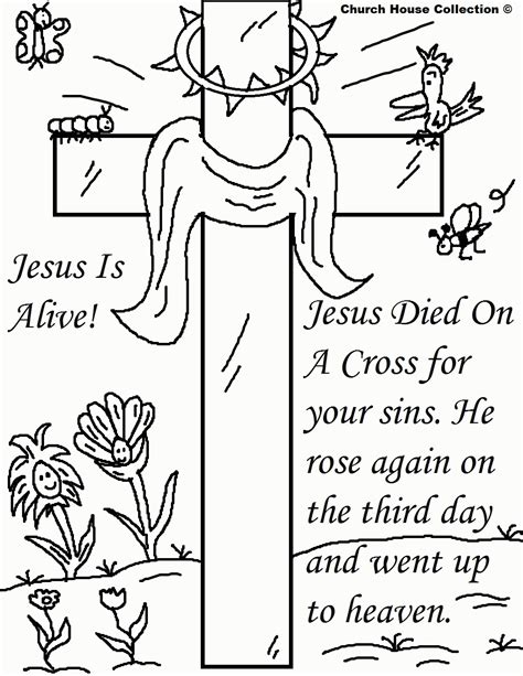 Free Printable Easter Coloring Pages Religious - Coloring Home