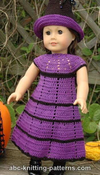 Abc Knitting Patterns American Girl Doll Witchs Dress