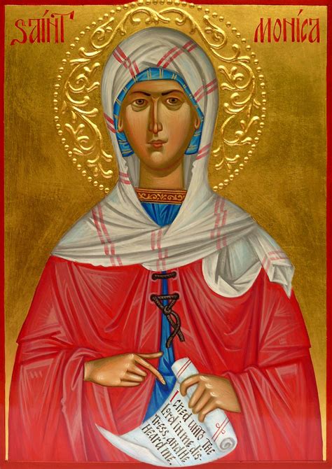 St Monica Icon Hand Painted Orthodox Icon Byzantine Icon Iconography