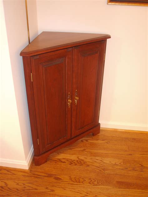 Corner space is too important to waste. Superb Cherry Corner Cabinet #3 Small Corner Cabinet ...