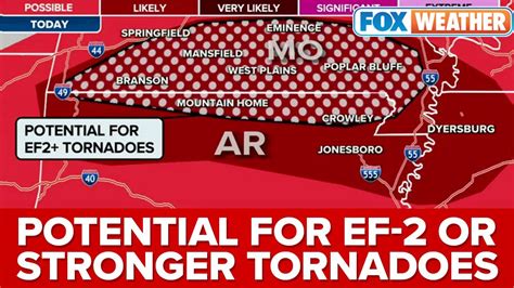 Severe Storms Threaten Central Us With Ef 2 Or Stronger Tornadoes