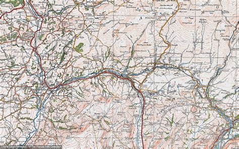 Historic Ordnance Survey Map Of Garnant 1923