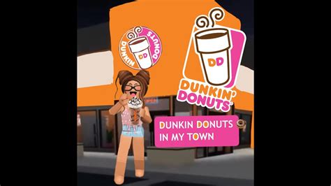 Dunkin Donuts In My Town Bloxburg Youtube