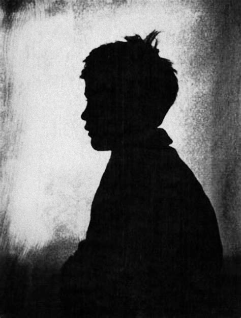 Gertrude Käsebier Silhouette Portrait Portrait Black And White