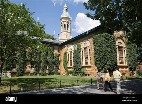 Ivy Covered Nassau Hall 1756 Princeton University New Jersey Stock