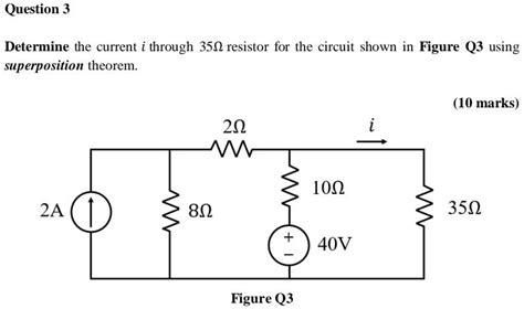 SOLVED Solve This Asap Question 3 Determine The Current I Through 350