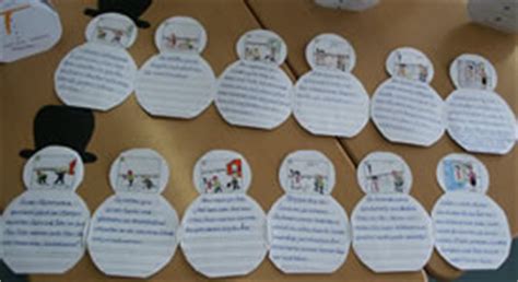 Leporello vorlage unterrichtsmaterial in 1 10. Schneemann Leporello - Deutsch in der Volksschule