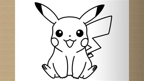 How To Draw Pikachu Pokémon Step By Step Easy Youtube