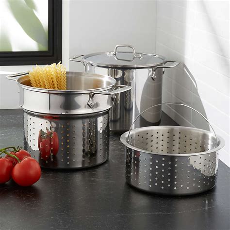 All Clad 8 Qt Stainless Steel Multipot With Perforated Insert And