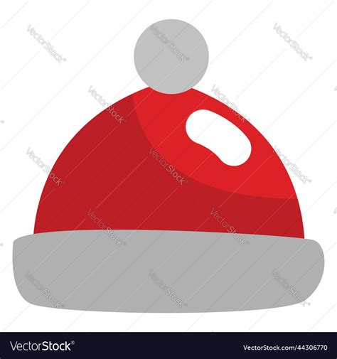 Red Santas Hat On A White Background Royalty Free Vector