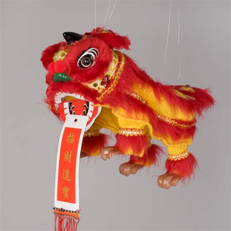 Lion String Puppet Arts And Crafts Chinese New Year New Year Lion Dance