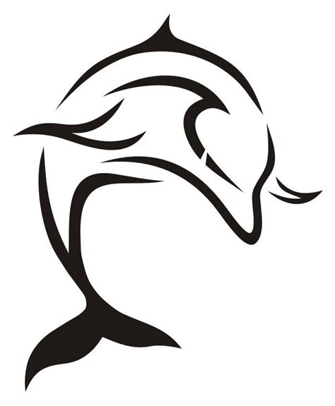 Dolphin Silhouette Art Silhouette Stencil Drawings