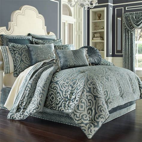 J Queen New York Sicily Teal 4 Piece King Comforter Set Style4bedding