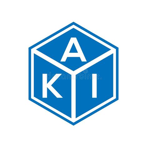 Aki Letter Logo Design On Black Background Aki Creative Initials