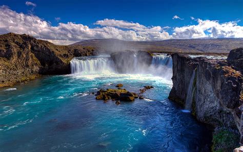 Our World The Goðafoss Icelandic Waterfall Of The Gods Or Waterfall