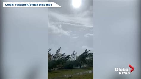 Inside Hurricane Michaels Eye Florida Man Captures Eerie Blue Skies