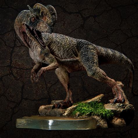 2017 Nouveau Monde Jurassique Dinosaure Modèle Dilophosaurus Antique