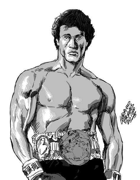 Rocky Balboa Sketch By Geraldohsborges On Deviantart