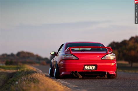 Nissan Silvia Specr S Red Car Side View Wallpaper