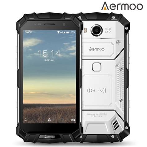 Aermoo M1 52 Pouces Smartphone 4g Etanche Antichoc Antipoussière