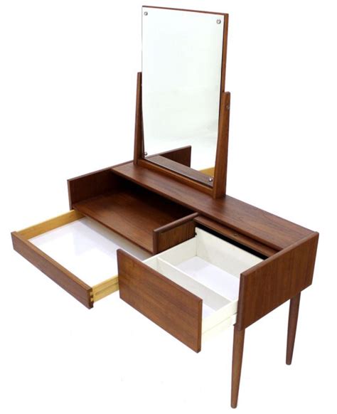 Danish Mid Century Modern Teak Dressing Table Vanity From A Unique