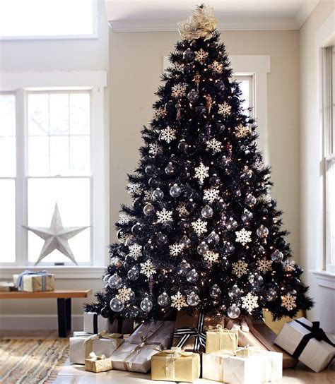 9 Black Christmas Trees That Are Hauntingly Beautiful Black Christmas