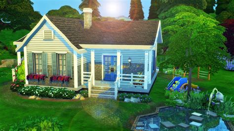 Small Spring Cottage Sims 4 Cottagecore House Build S