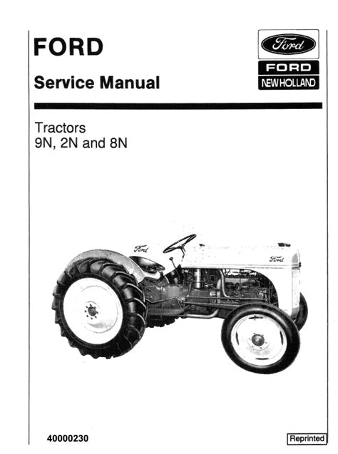Ford 8n Tractor Parts Diagram Pdf