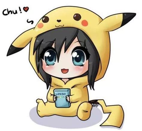 Pikachu Person Cute Anime Chibi Anime Chibi Kawaii Chibi