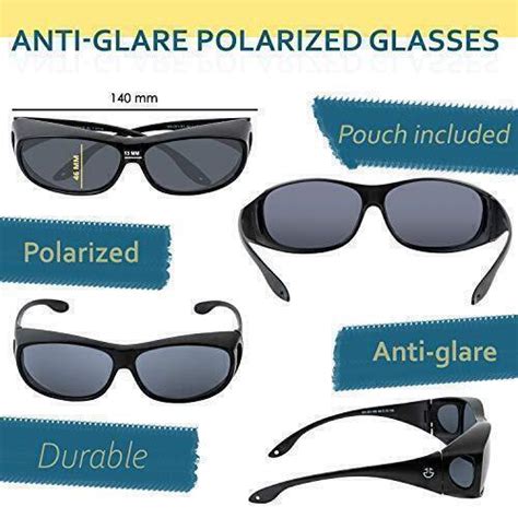 optix 55 fit over hd day night driving glasses wraparound sunglasses for men ebay