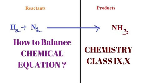 Making sure they are balanced must be done before the equation can be used in any chemically meaningful way. How to balance chemical equations chemistry class 8,9,10 ...