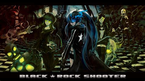 Black Rock Shooter Anime Girls Anime Dead Master Black Gold Saw