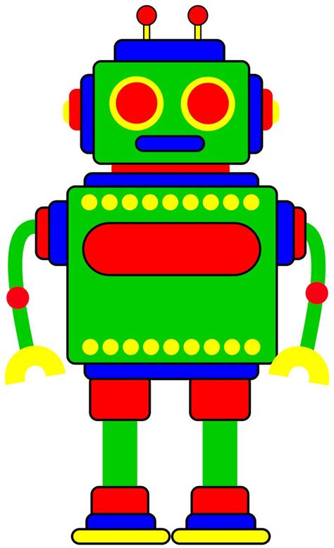 Colorful Robot Clip Art Free Download Clipart Best