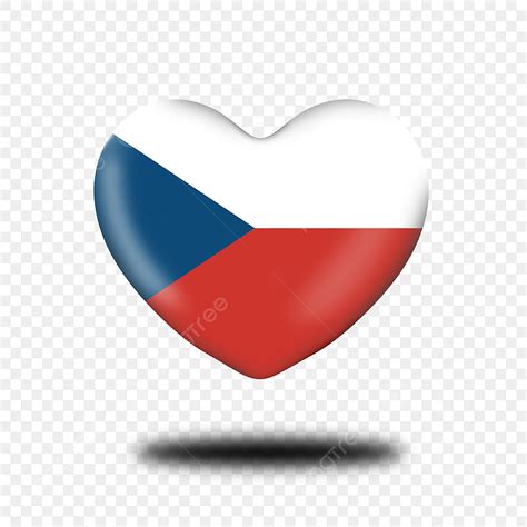 Forma De Bandera Checa Amor Png Euro 2020 Corazón República Checa