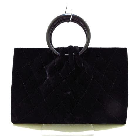 Chanel Handbag Black Velvet Ref443248 Joli Closet