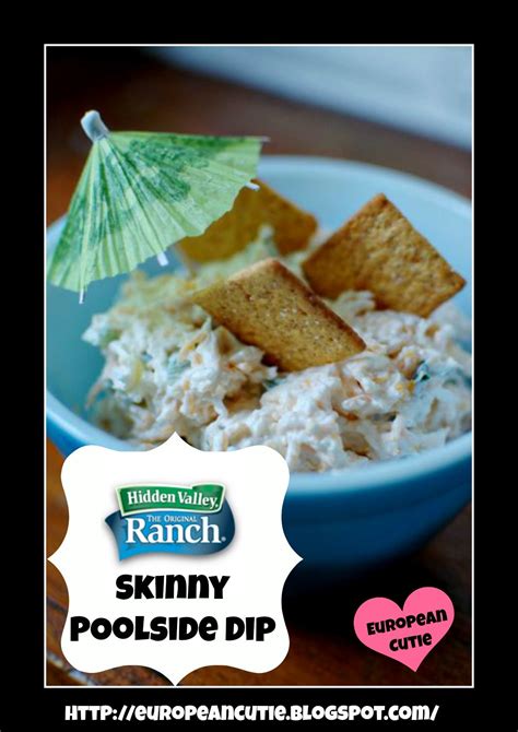 Last summer, at our family summer olympics, the taco dip was brought out and it basically looked like a food eating contest with how fast the guys were inhaling that stuff. Hidden Valley Ranch Skinny Poolside Dip | Recipe | Food ...