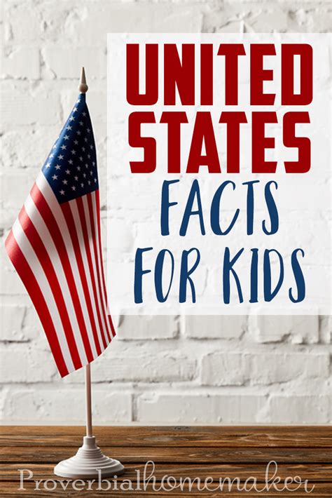 United States Facts For Kids Proverbial Homemaker