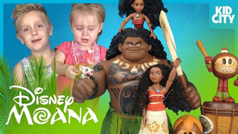 Disney Moana Movie Toys Unboxing By Kidcity Youtube