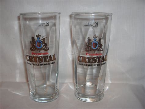 Premium Crystal Beer Glasses Czech Pllsner Ceske Barware