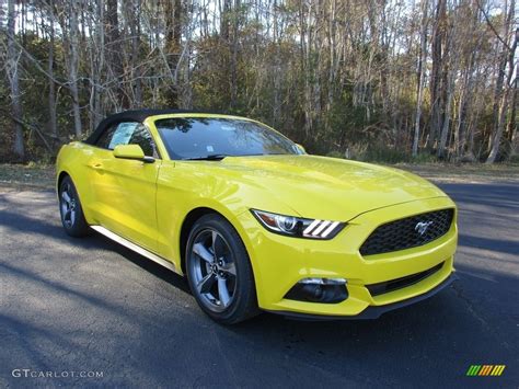2016 Triple Yellow Tricoat Ford Mustang V6 Convertible 111130994