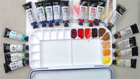 How To Set Up Your Watercolor Palette Painting Technique Youtube