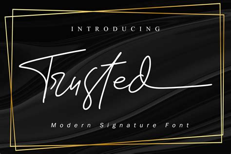 Trusted Font By Noftanti · Creative Fabrica