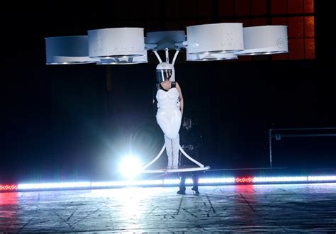 Lady Gaga Unveils Flying Dress At Nyc Launch Party For New Album