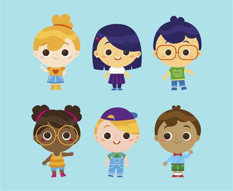 Kids Characters Vector Vector Art And Graphics