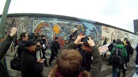 Breaking Down The Wall In Berlin 01 03 13 Part 1 Youtube