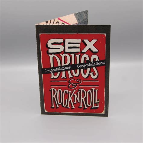 Sex No Drugs And Rocknroll Recovery And Mental Health Greeting Etsy