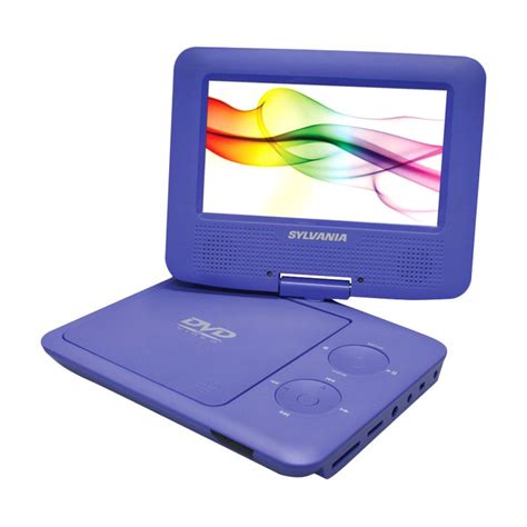 Sylvania Sdvd Purple Swivel Screen Portable Dvd Player