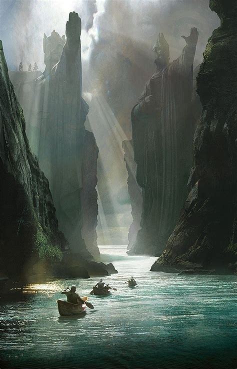 Lord Of The Rings The Gates Of Argonath By Craig Mullins Lotr